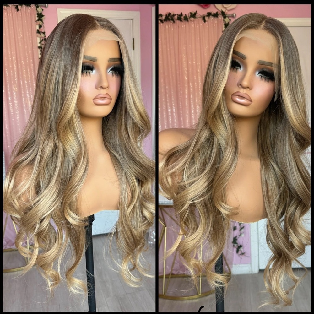 Human Hair Blended Lace Front Wig